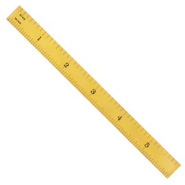 PEC Tools 6&12-Inch Titanium Nitride Coated Machinist Ruler Set, 4R Graduations: 1/8", 1/16", 1/32", 1/64", TiN Coating Engineer Ruler, Extreme Scratch Resistant, Value Bundle Pack, Made in USA