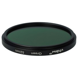 vhbw Universal Colour Filter Green for Camera Lenses with 52 mm Filter Thread Green Filter