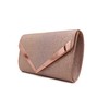 New Women's Rose Gold Sparkling Shiny Small Diamanti Crystal Clutch