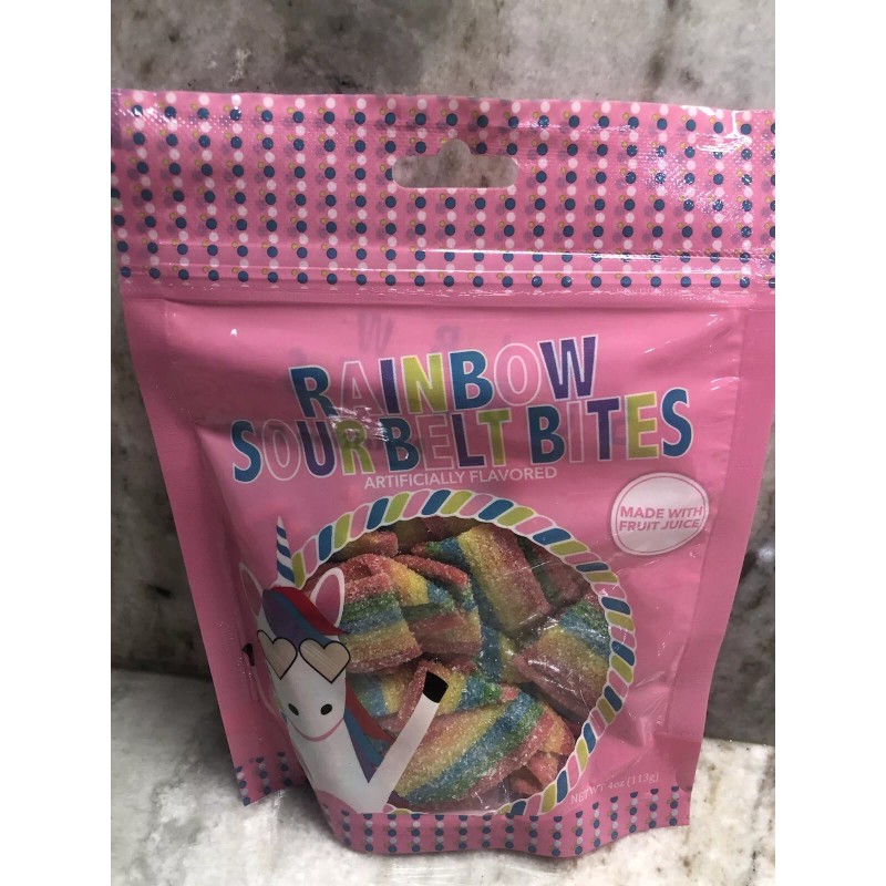 None Ship N 24 Hours. New-Rainbaw Sour Belt Bites. Made