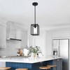 Kitchen Pendant Lighting Over Island, 1-Light Matte Black Farmhouse Pendant