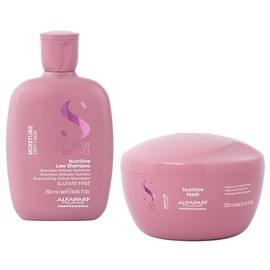 Alfaparf Milano Semi di Lino Moisturizing Shampoo & Hair Mask for Dry Hair | Hydrates, Nourishes, Softens - Color Safe - Adds Shine and Softness on Dr