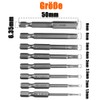HaoTrade 8-Piece Magnetic Screwdriver Kit, Hex Screwdriver Bits Set, 1/4