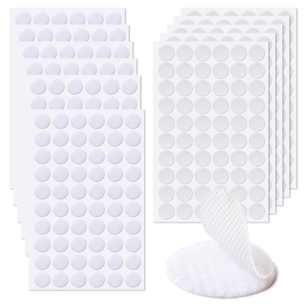 BOOMIBOO Self Adhesive Dots,1440pcs(720Pairs) 0.59” Diameter Adhesive Back Nylon Dots
