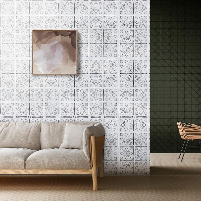 Holydecot Tin Wall Tiles Nail-Up Ceiling Tiles Stair Riser Kitchen