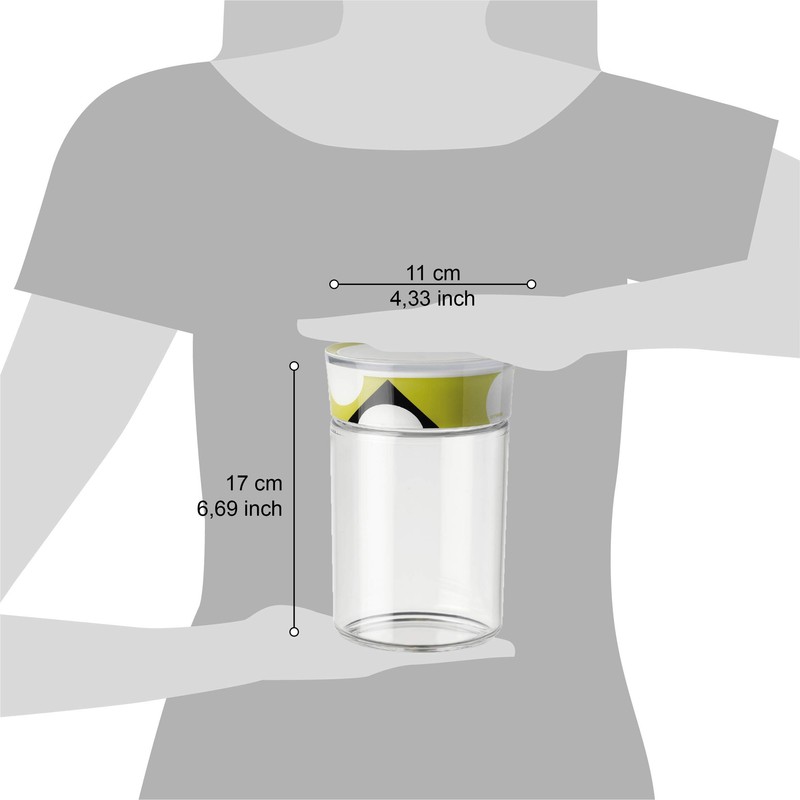 Omada Design 35 fl oz (1 L) Plastic jar, Sealed