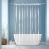 EurCross Clear PEVA Bathroom Shower Curtain Liner 64x72 inch, Waterproof