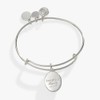 Alex and Ani Printed Flower 'Daughter' Charm Bangle