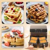 Inmorven Silicone Waffle mold,Non Stick Waffle Liner,Reusable Waffle Baking Tins