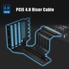 GLOTRENDS Vertical GPU Holder Bracket with PCIE 4.0 Riser Cable