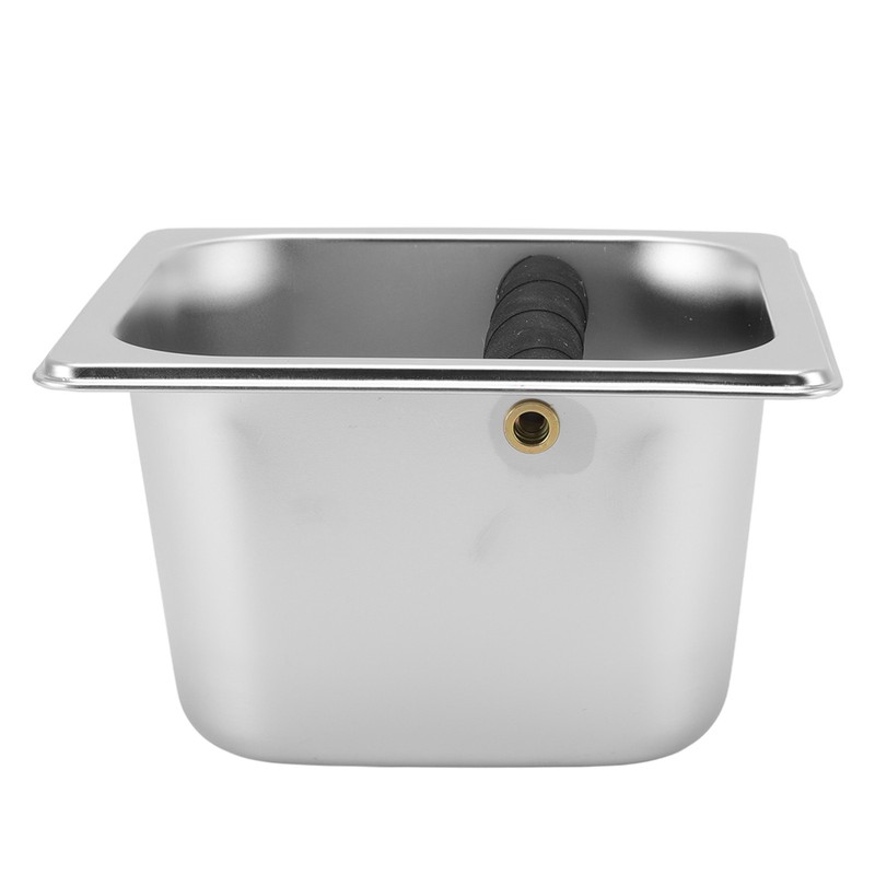 Stainless Steel Coffee Knock Box Coffee Grounds Container Box for