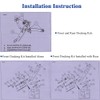 OUMURS Front Docking Hardware Kit For Harley Touring 1997-2008,Detachable Docking
