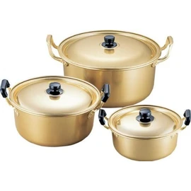 Akao Aluminum AZT04024 Utility Pot, 9.4 inches (24 cm), Aluminum (Alumite Citrate), Japan
