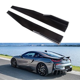 KEEPDSGN 29.3" Universal Car Side Skirt 74.5cm Rear Side Canard Diffuser Rocker Splitter Winglet Wings, Black