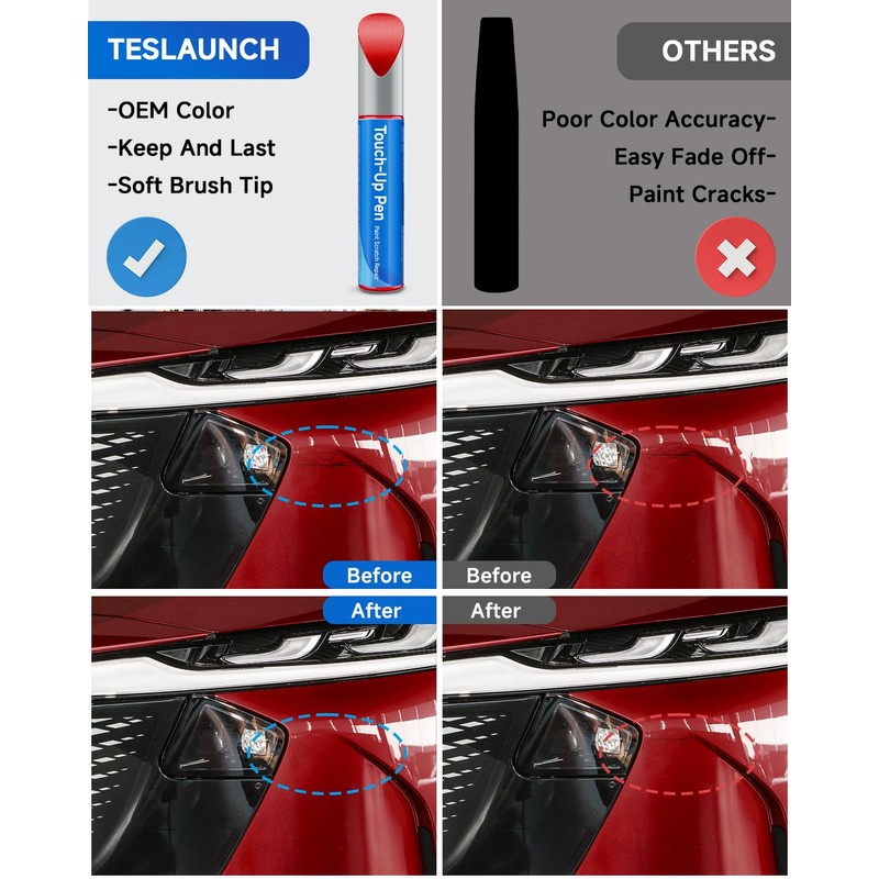 RSACET 46V Soul Red Crystal Metallic Tricoat Touch Up Paint