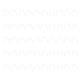 50pcs Stainless Steel Orthodontic Arch Wire Elastic Dental Orthodontic Rectangular Arch Wire 0.19 X 0.25 Inch Upper