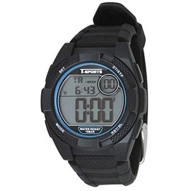 Clefer T Sports TS-D062-BK Men's Watch, Black, Wristwatch, Water Resistant to 10 ATM, Simple, Sports