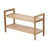 Oceanstar 2-Tier Bamboo Shoe Rack, Brown, SR1309