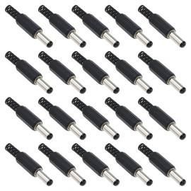 VGOL 20Pcs DC Male Connector Replacement Jack Coaxial Connector Adapter Stereo Headphone Socket Electrical Accessories for Small Electronics Projects