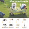 YOUNG WOOD Collapsible Wagon cart with 300lbs Weight Capacity, Heavy