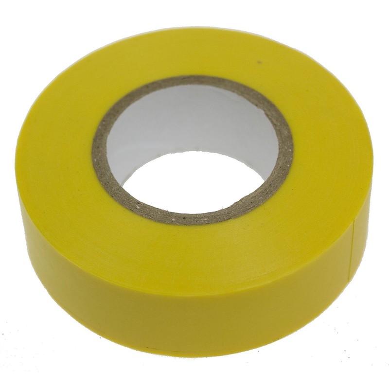 MERCURY ETYP8 19mm x 20m Electrical PVC Yellow Tape