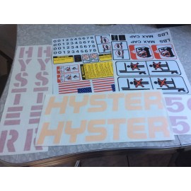 Hyster Forklift decal complete kit with safety decals Hyster S50FT or S50XM