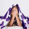 Lightweight Purple Blanket Girls Gifts Decor Stuff Toys Dark Purple