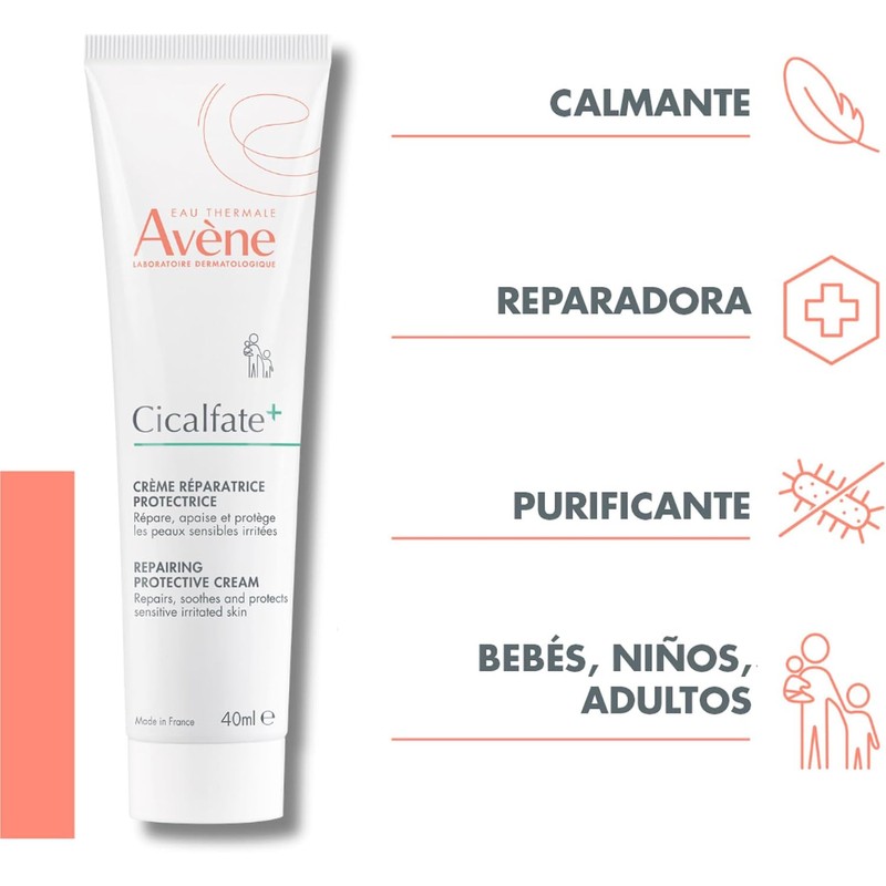Avene Cicalfate+ Crema Hidratante Reparadora Piel Irritada Agua Termal 40ml