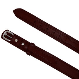 CTM Men's Leather Removable Buckle Ranger Belt, 36, Brown