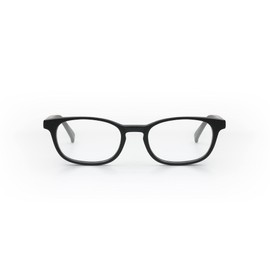 eyebobs On Board Premium Blue Light Reading Glasses for Women and Men | Rectangle Blue Light Blocking Computer Glasses | Matte Black Front and Temples | 1.00