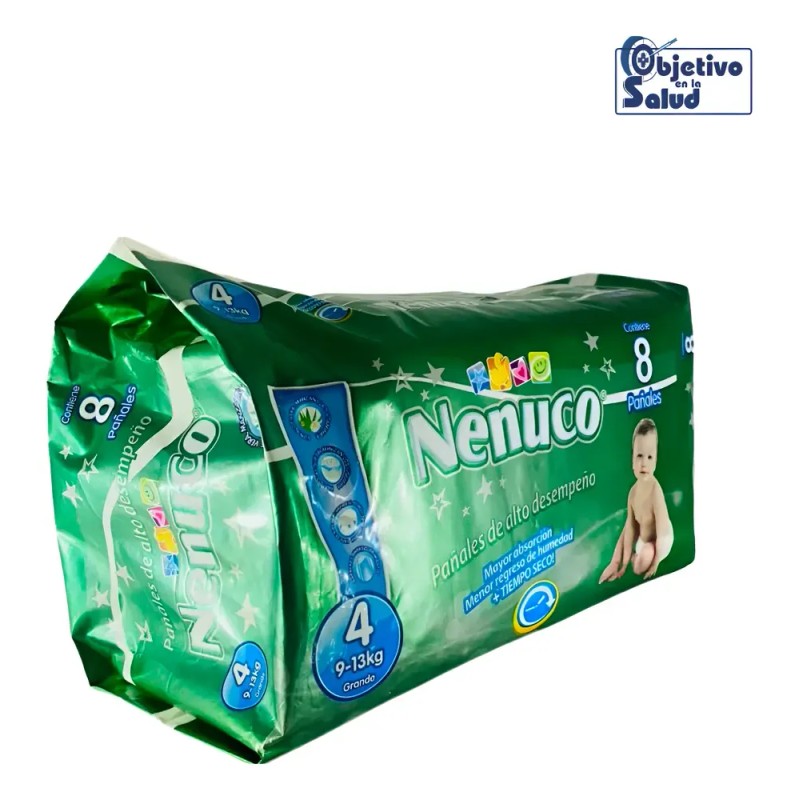 Pañal Nenuco Grande Para Bebé 9-13 Kg Etapa 4