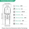 TAIYALOO G8 Halogen Light Bulbs 20W Dimmable 120V G8 Base