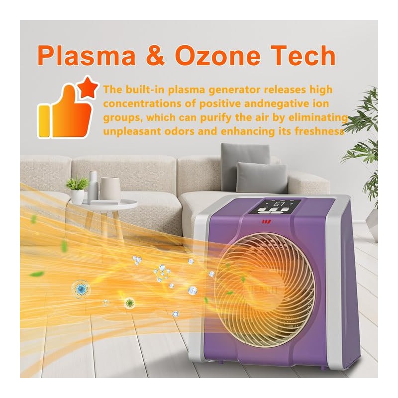 HEATIT Space Heater with Remote for Indoor, Digital Display with