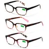 Classic Reader With Spring Hinges Half Translucent Tortoise Reading Glasses