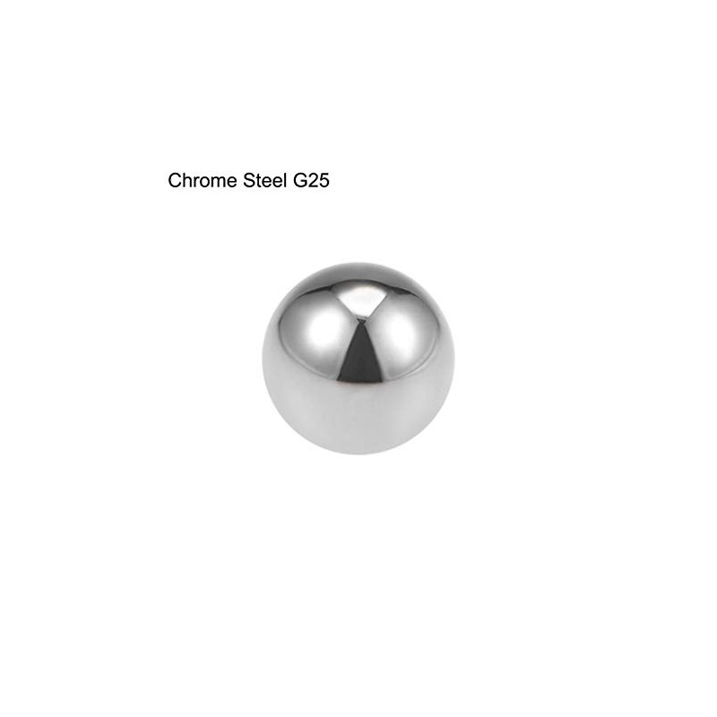 sourcing map Precision Balls 2" Solid Chrome Steel G25 for