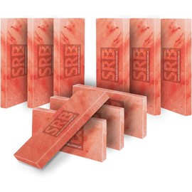 Himalayan Pink Salt Tiles 8x4x1 - Pack of 10 | Versatile Himalayan Salt Blocks for Sauna, Spa, Dry Aging, and Elegant Home Decor