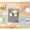 Junichiya Placemat Fabric, Cotton, Linen, Double Layer Fabric, Washable, Solid,