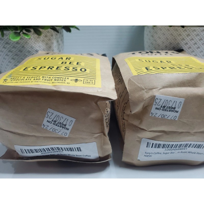 Tony`s Coffee Tony's Coffee Sugar Bee Espresso (12oz), Medium Roast