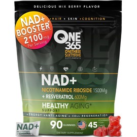Gomitas de suplemento NAD Nicotinamida Ribósido Resveratrol Energía celular Apoyo al envejecimiento saludable Antioxidante NAD Plus Booster para...   