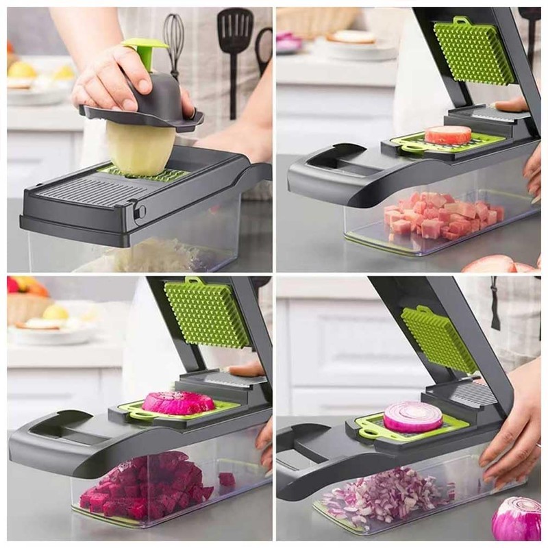 16 in 1 Vegetable Chopper Mandoline Vegetable Slicer Multifunctional with
