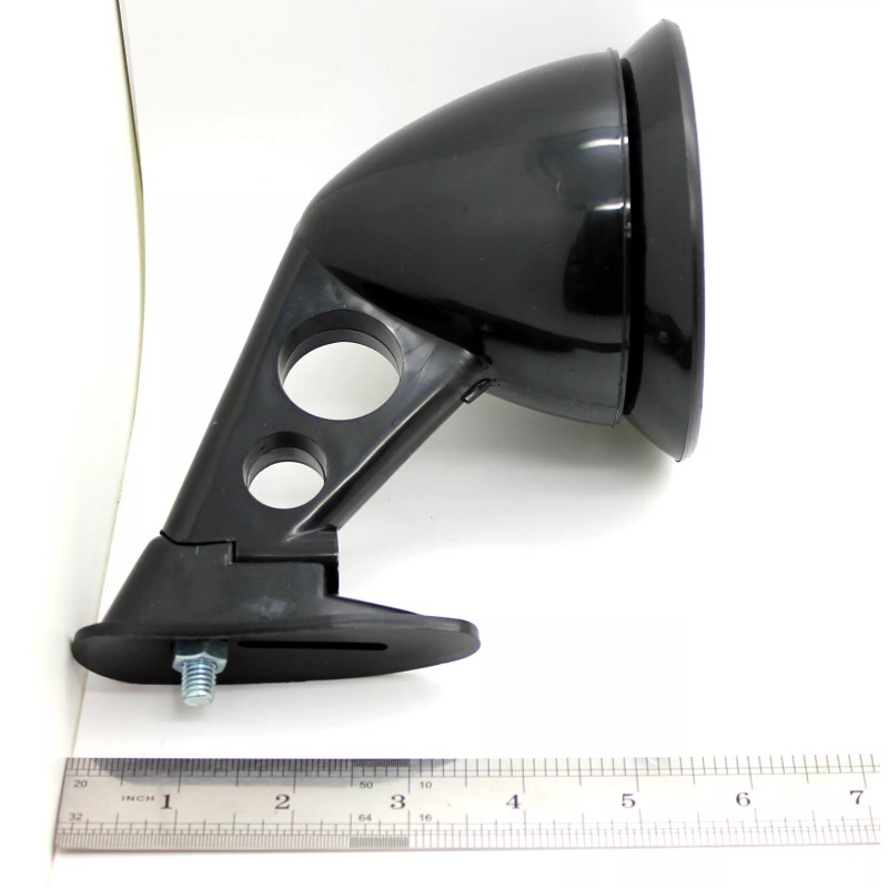 PTRP New Black Front Fender Mount Side View Mirror Set