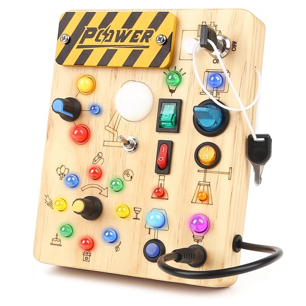 Baby Montessori Busy Board from 1 Year, Motor Skills Toy