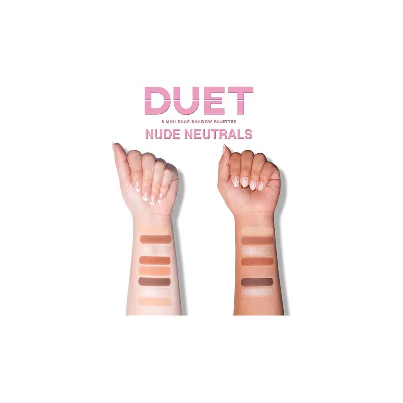 Paleta Duet Mini Snap De Beauty Creations Nude Neutrals