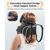 YFONG Travel Pillow for Long Flight Airplanes, Head Strap Combo