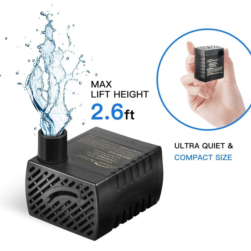 Simple Deluxe 80 GPH Submersible Water Pump (300L/H, 3.6W), Ultra