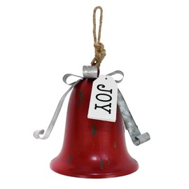 Morning View Christmas Bells Decorations Large Red Jingle Bell Ornaments Big Giant Xmas Hanging Bells for Christmas Tree Holiday Winter Party Wall Decor Outdoor Joy 4.72X6 Inches