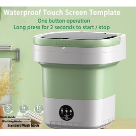 Portable washing machine, 12L Upgraded Large Capacity Foldable Mini Washing Machine, 3 Modes Deep Cleaning Small Washer for Underwear, Baby Clothes, Suitable for Apartments, Dormitories, Hotel