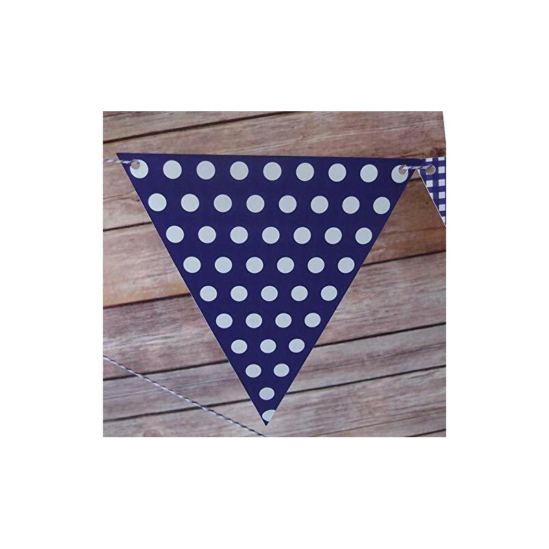 Quasimoon Purple Mix Pattern Triangle Pennant Banner by PaperLanternSt