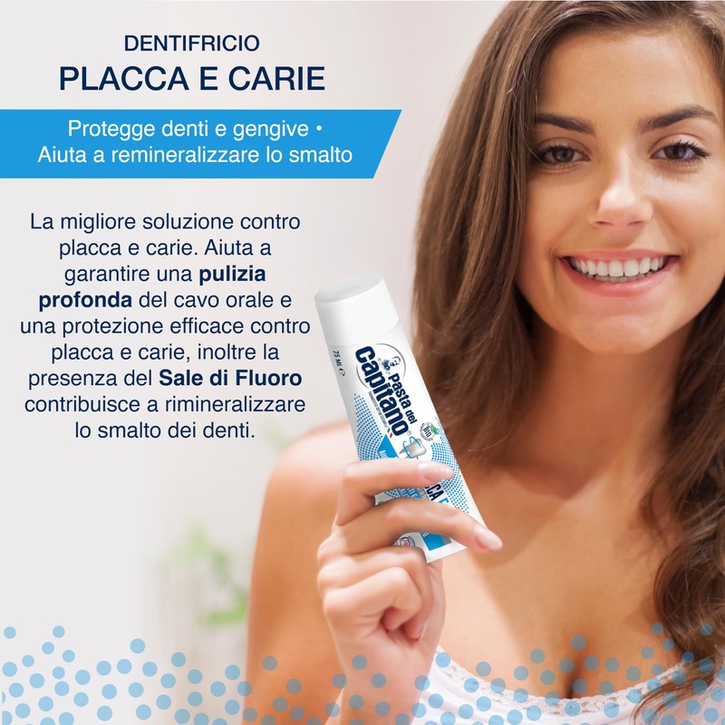 Pasta del Capitano Plaacca e Carie Toothpaste 75 ml