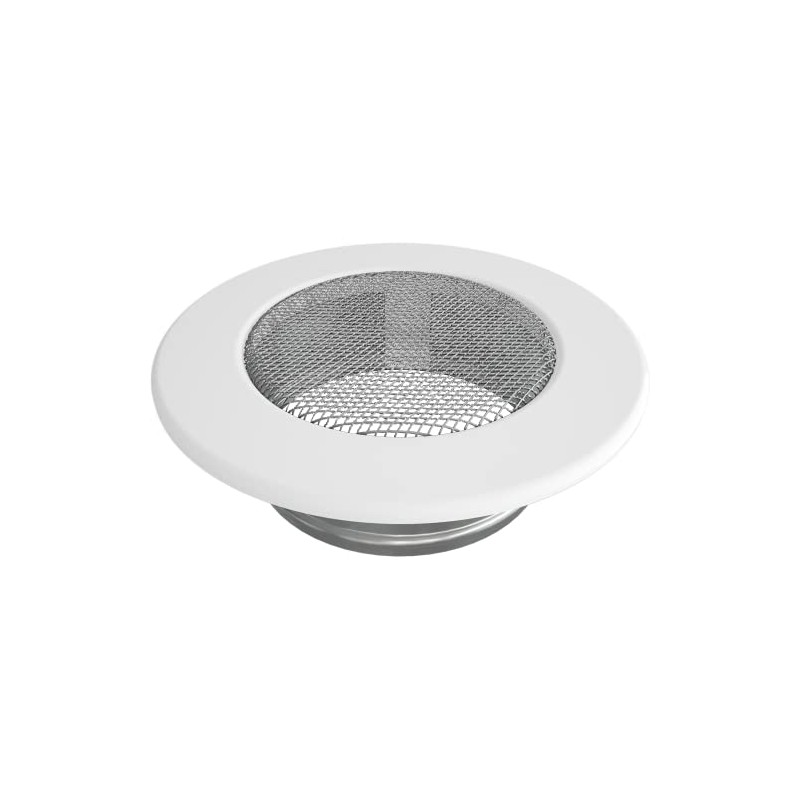 Kratki Guard Ventilation Grille Round Fi 100 mm White
